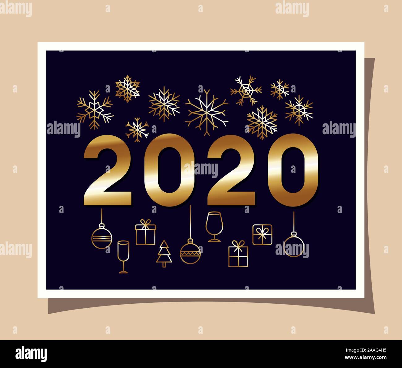 Happy new year vector design Stock Vector Image & Art - Alamy
