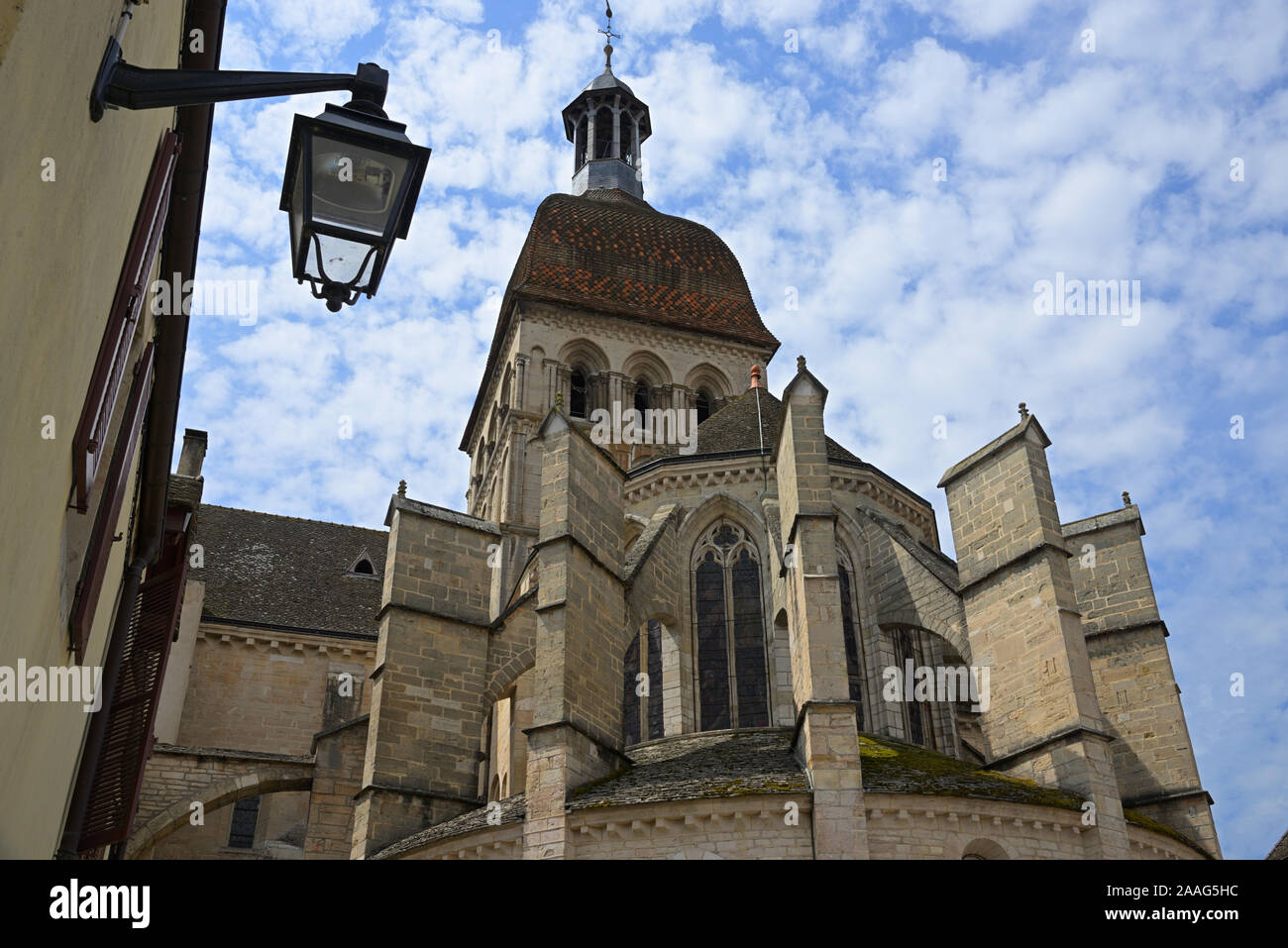 The collegiate church of Notre-Dame (Basilique Notre Dame), Beaune FR Stock Photo