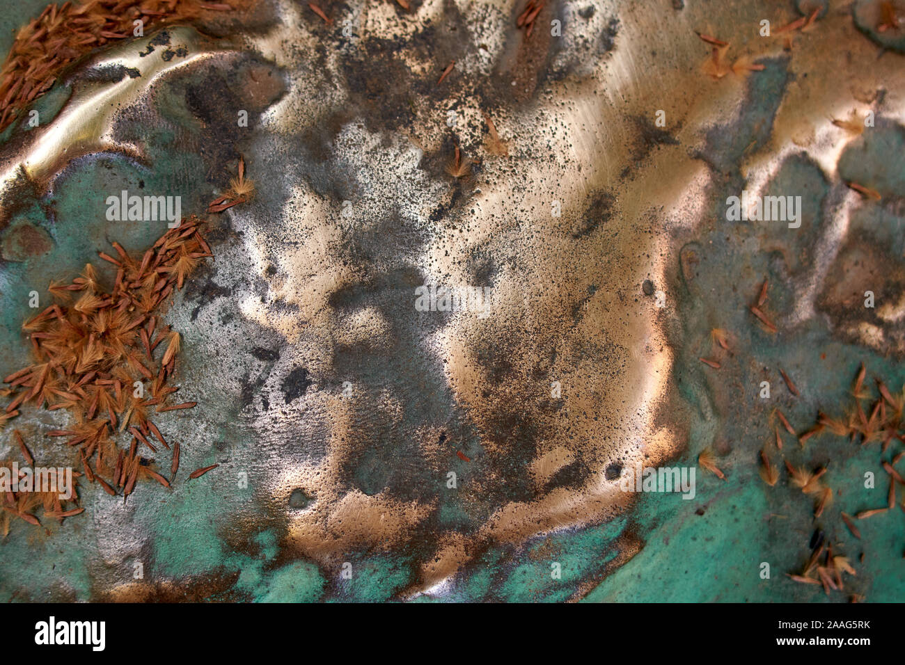 Dark aged bronze plate texture, old metal background Stock Photo Alamy