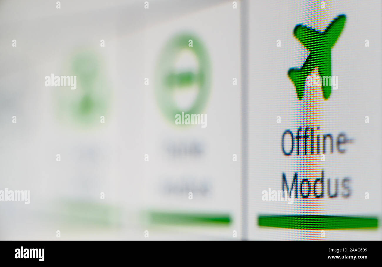 Colse Setting Airplane mode setting hi-res stock photography and images - Alamy