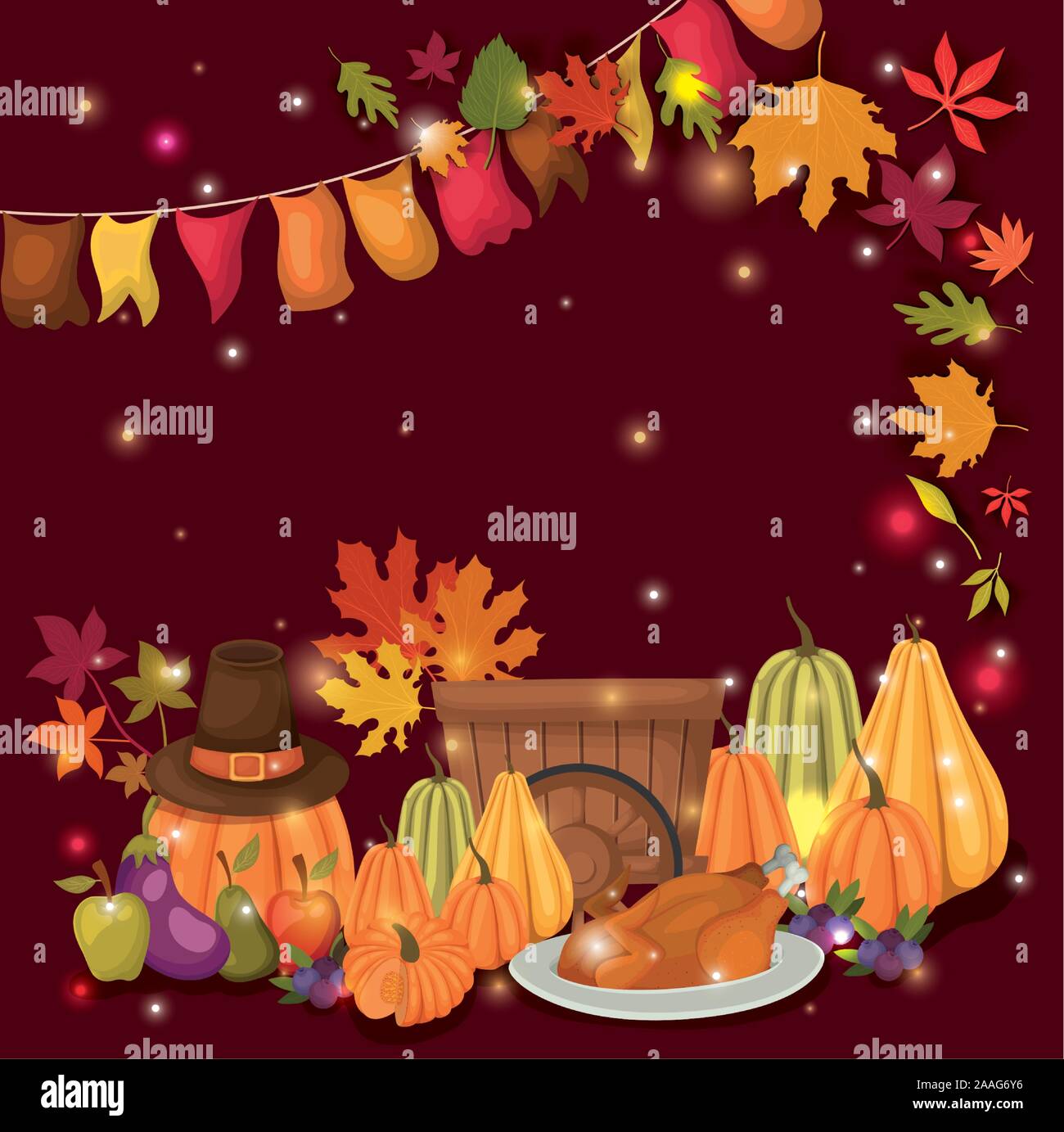 Happy thanksgiving day vector design Stock Vector Image & Art - Alamy