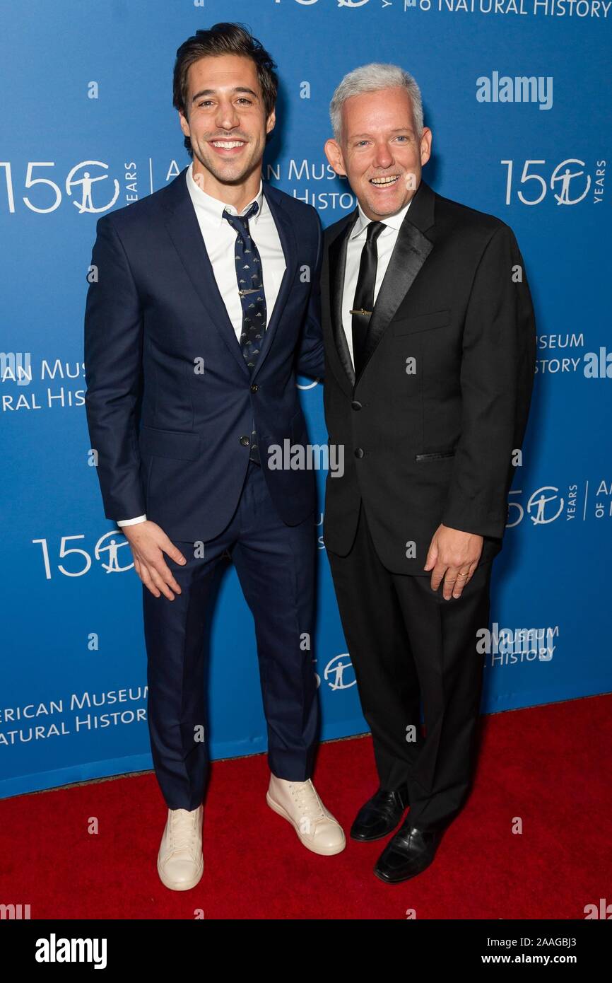 New York, NY, USA. 21st Nov, 2019. Dustin Growick, Jimmy Van Bramer at arrivals for American Museum of Natural History 2019 Museum Gala, American Museum of Natural History, New York, NY November 21, 2019. Credit: Jason Smith/Everett Collection/Alamy Live News Stock Photo