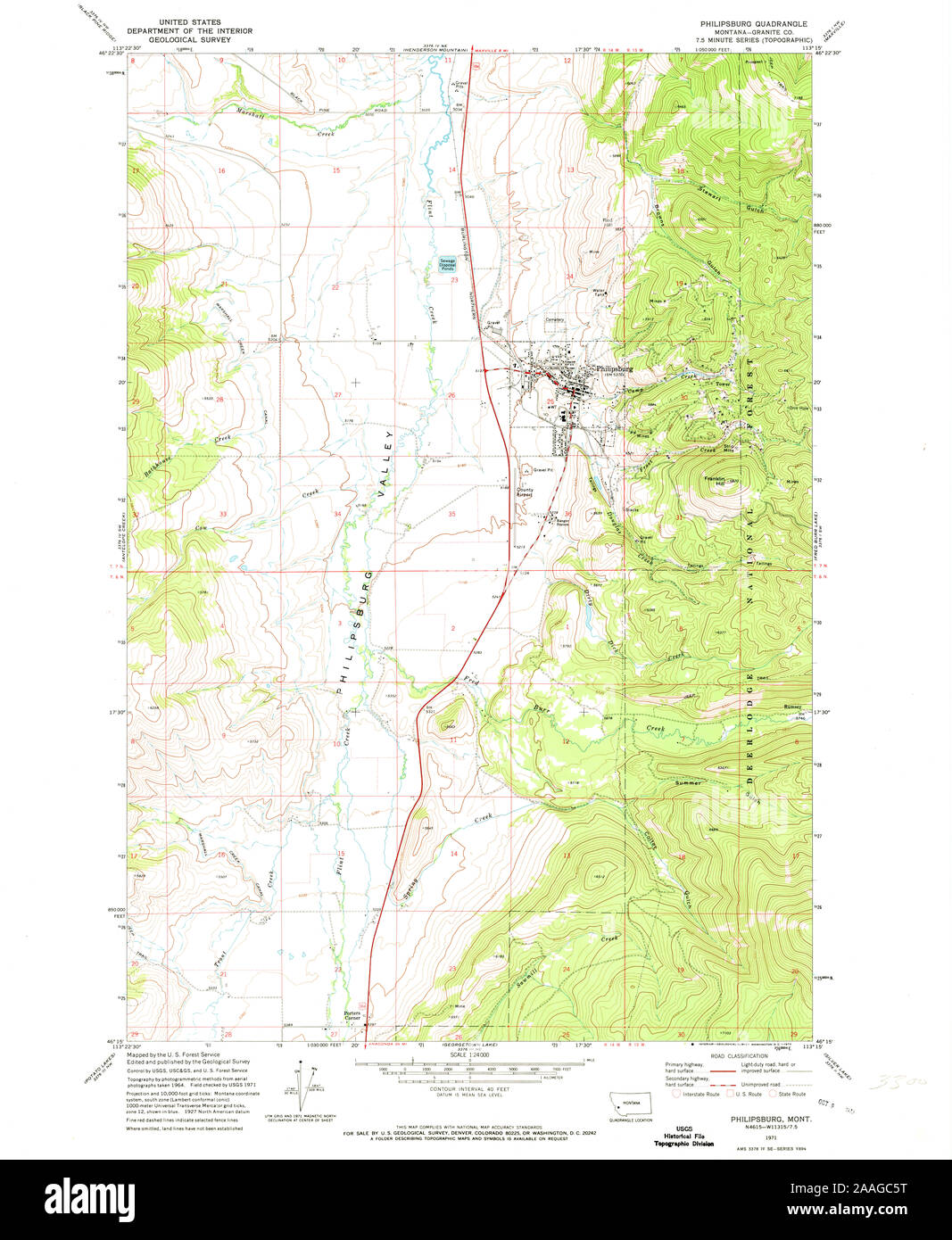 Philipsburg montana map Cut Out Stock Images & Pictures Alamy