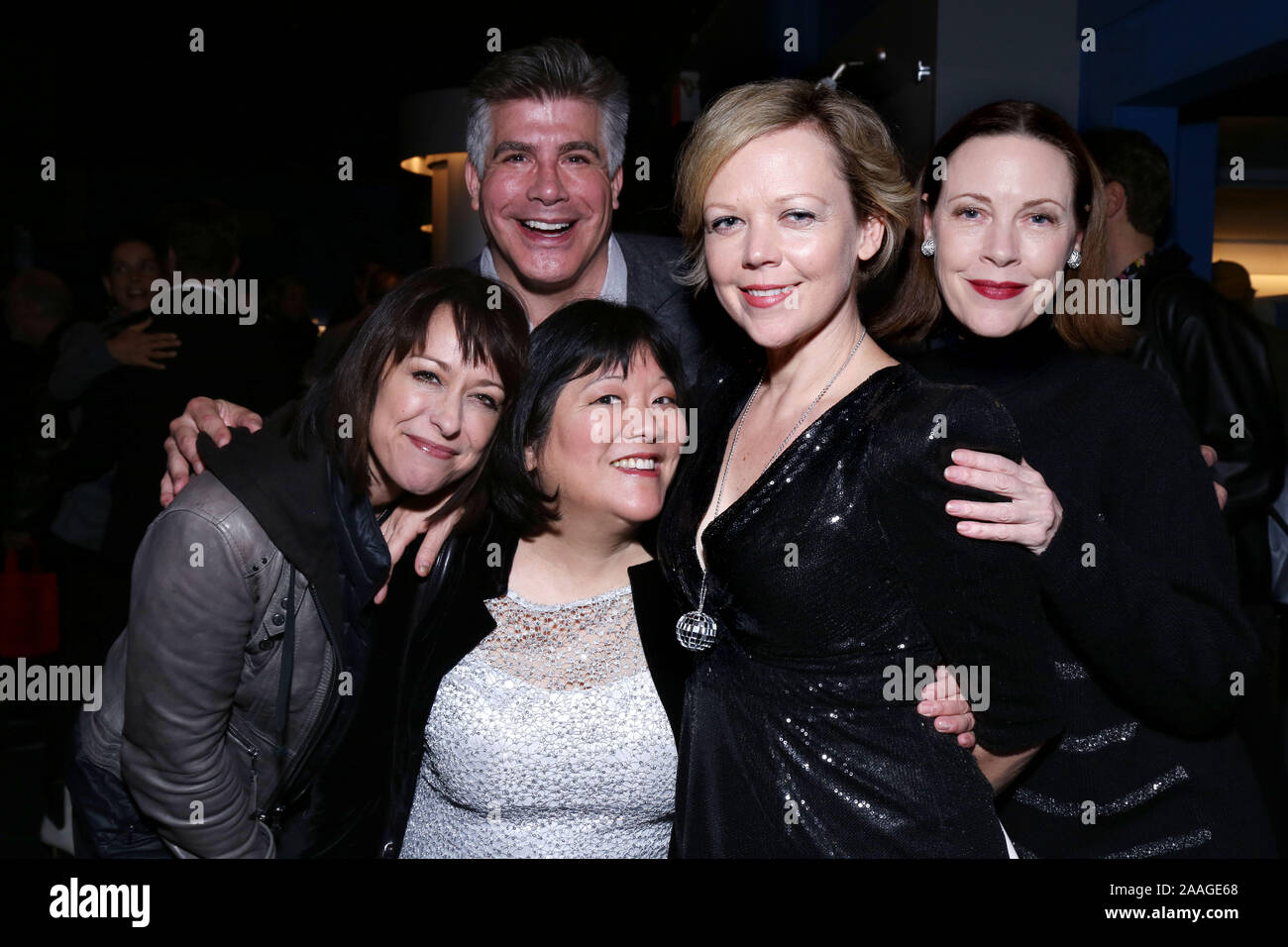 Red Bull Theater Benefit Concert of Return To The Forbidden Planet at Symphony Space - Arrivals. Featuring: Page Davis, Bryan Batt, Ann Harada, Emily Bergl, Veanne Cox Where: New York, New York, United States When: 22 Oct 2019 Credit: Joseph Marzullo/WENN.com Stock Photo