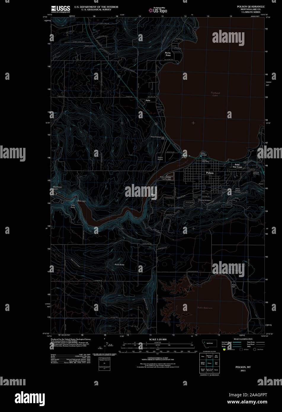 Polson montana map hi-res stock photography and images - Alamy