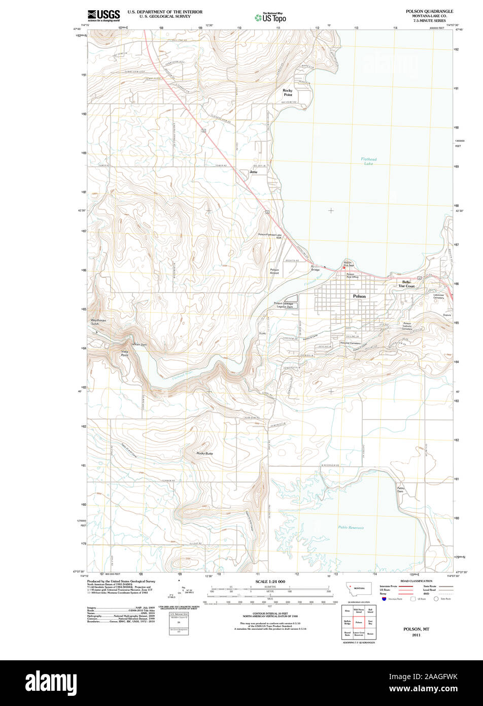 Map of polson hi-res stock photography and images - Alamy