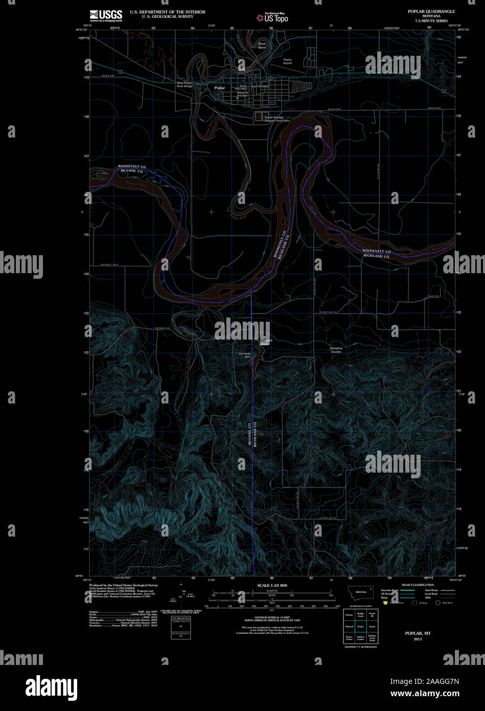 Poplar montana map hires stock photography and images Alamy