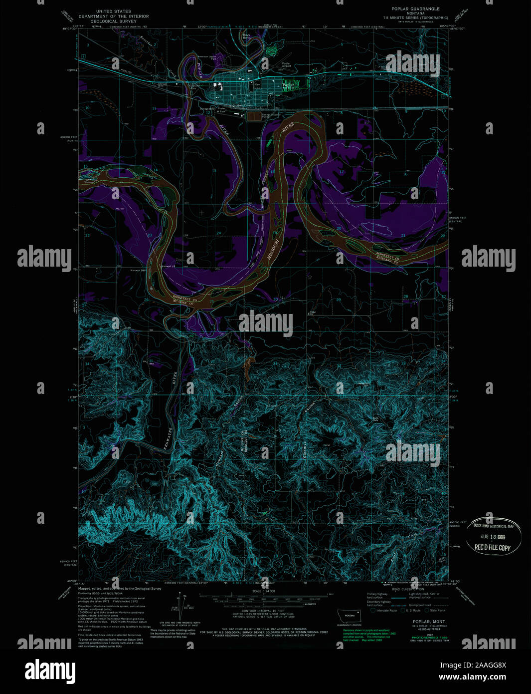 Poplar montana map hires stock photography and images Alamy