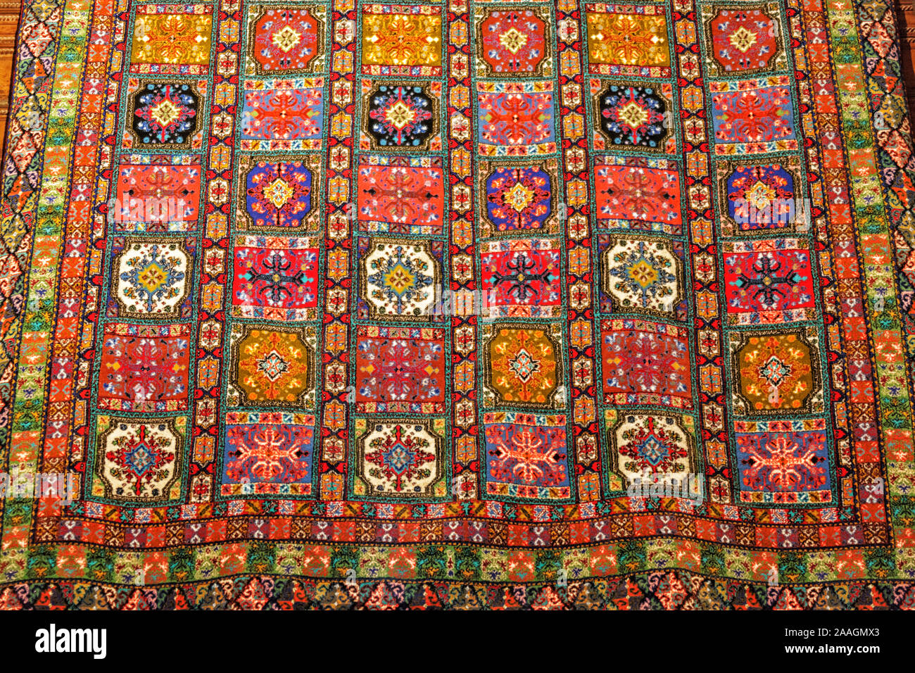 Tranditional handmade moroccan carpet. Stock Photo