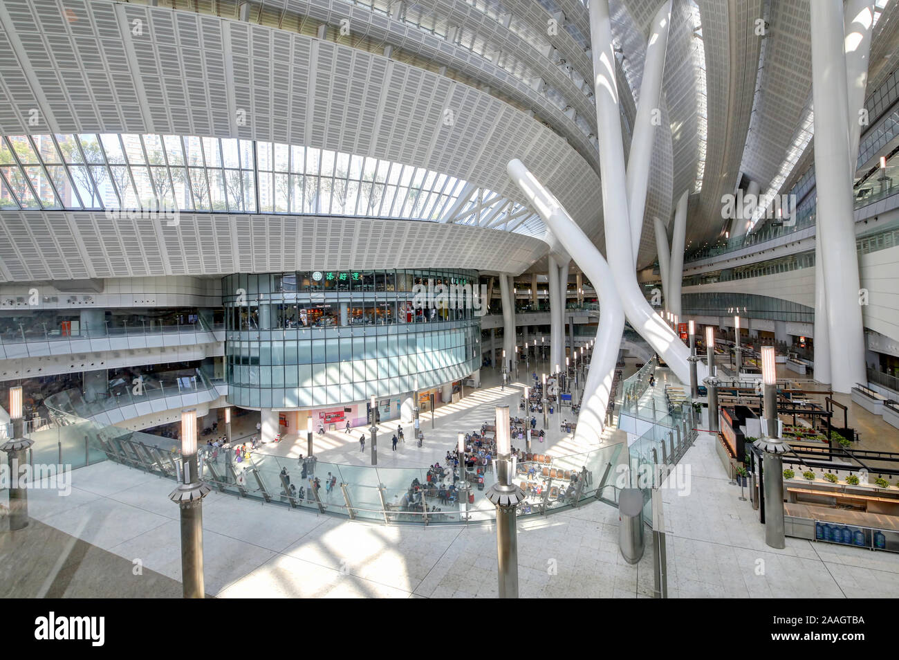 Hong Kong West Kowloon railway station Stock Photo - Alamy