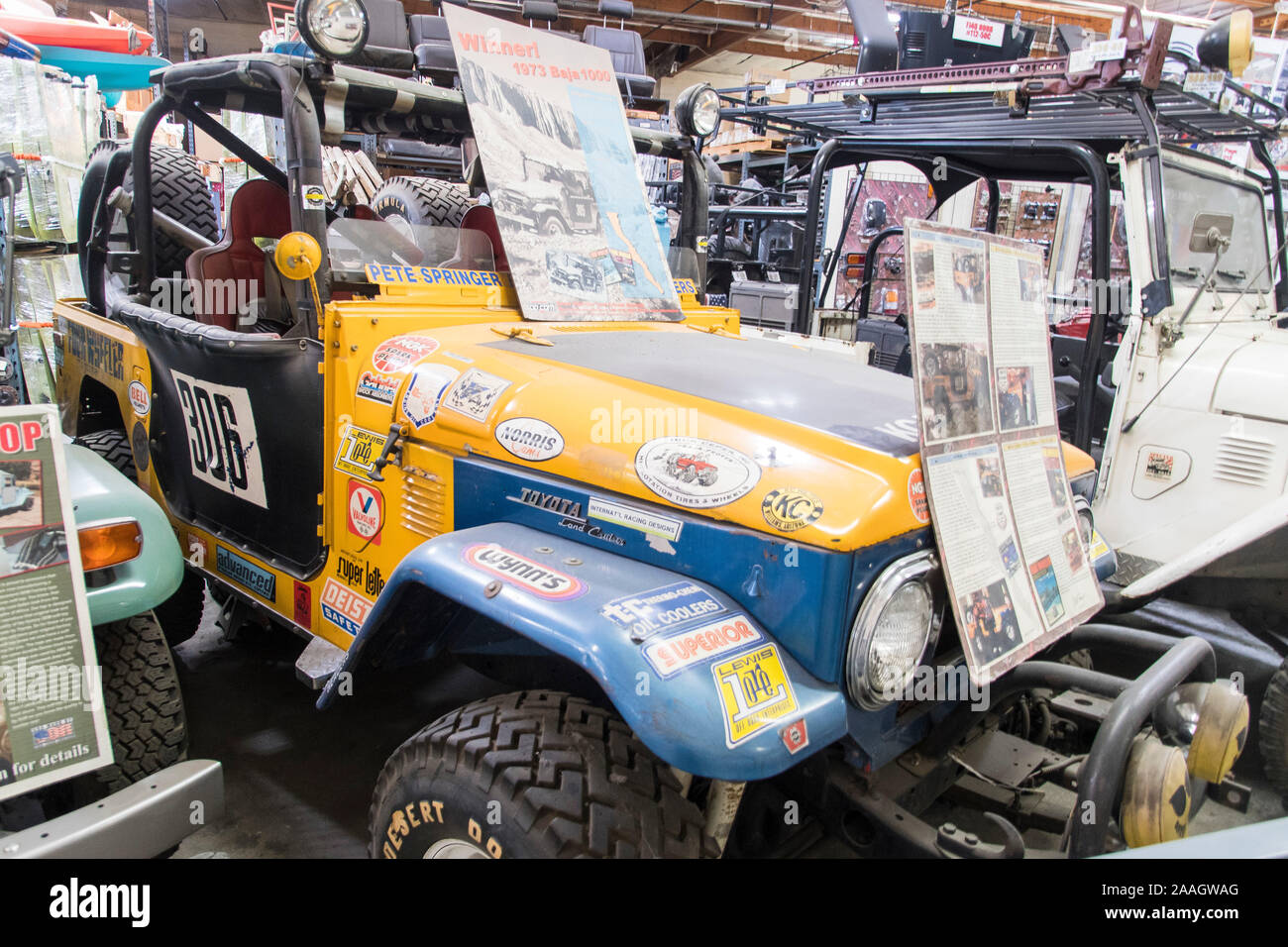 Stock Photo Toyota Land Cruiser exhibit at Spectre OffRoad in Los
