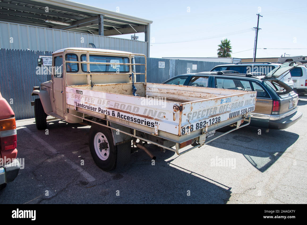 Stock Photo Toyota Land Cruiser exhibit at Spectre OffRoad in Los