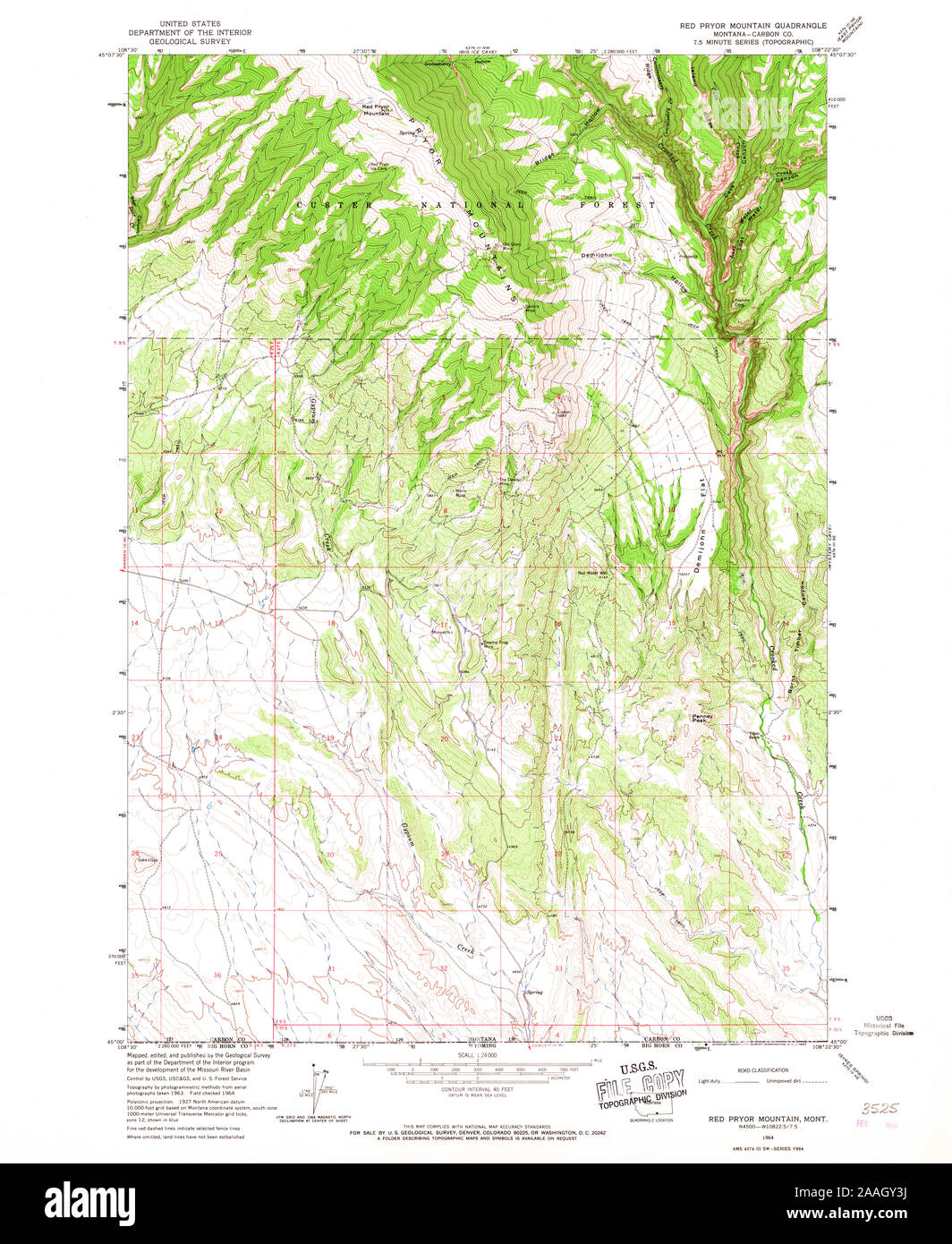 Map of pryor montana hires stock photography and images Alamy