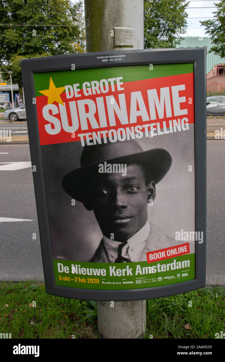 Billboard From De Grote Suriname Tentoonstelling At The Nieuwe Kerk
