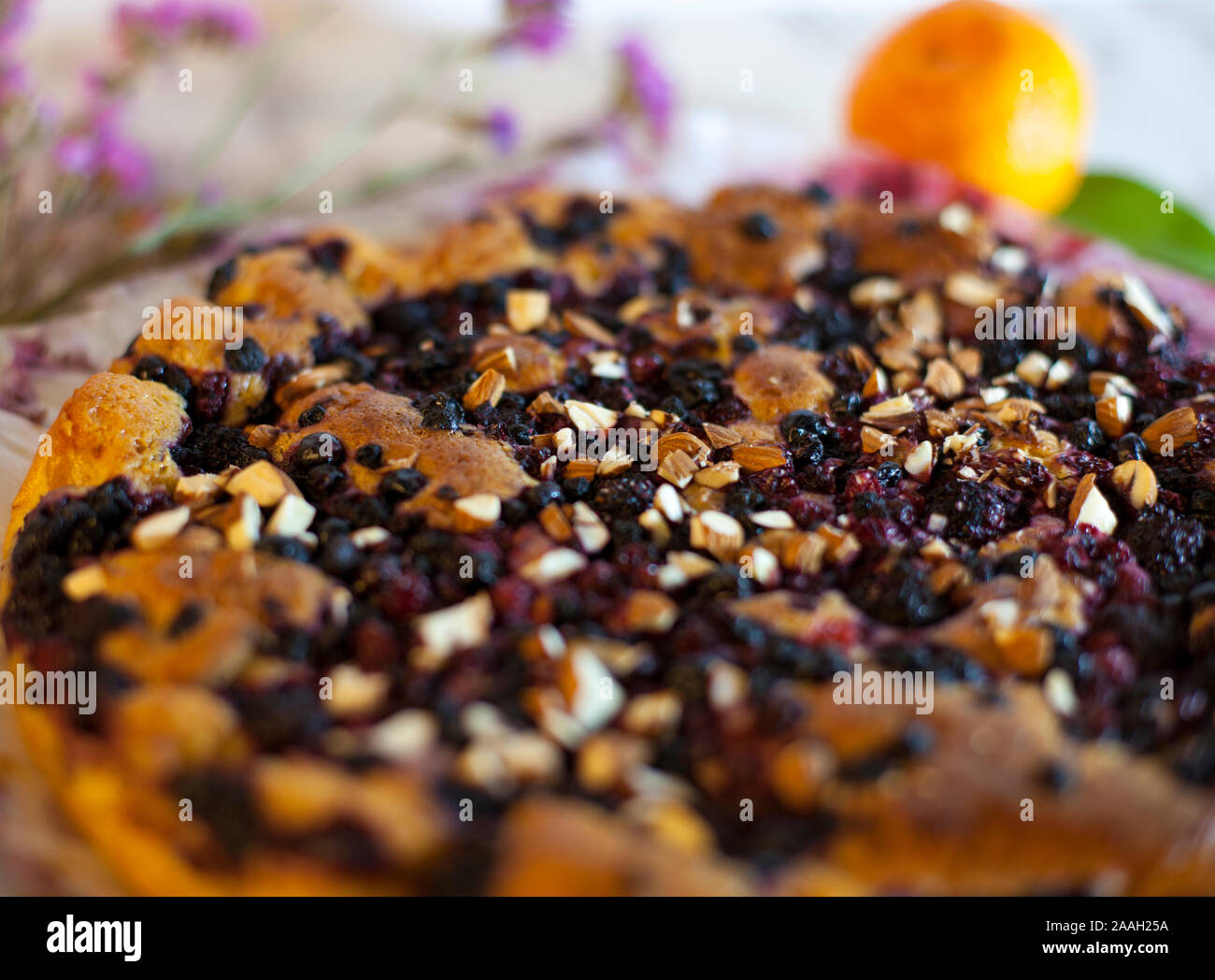 Forest fruit pie. Healthy food. vitamins Stock Photo Alamy