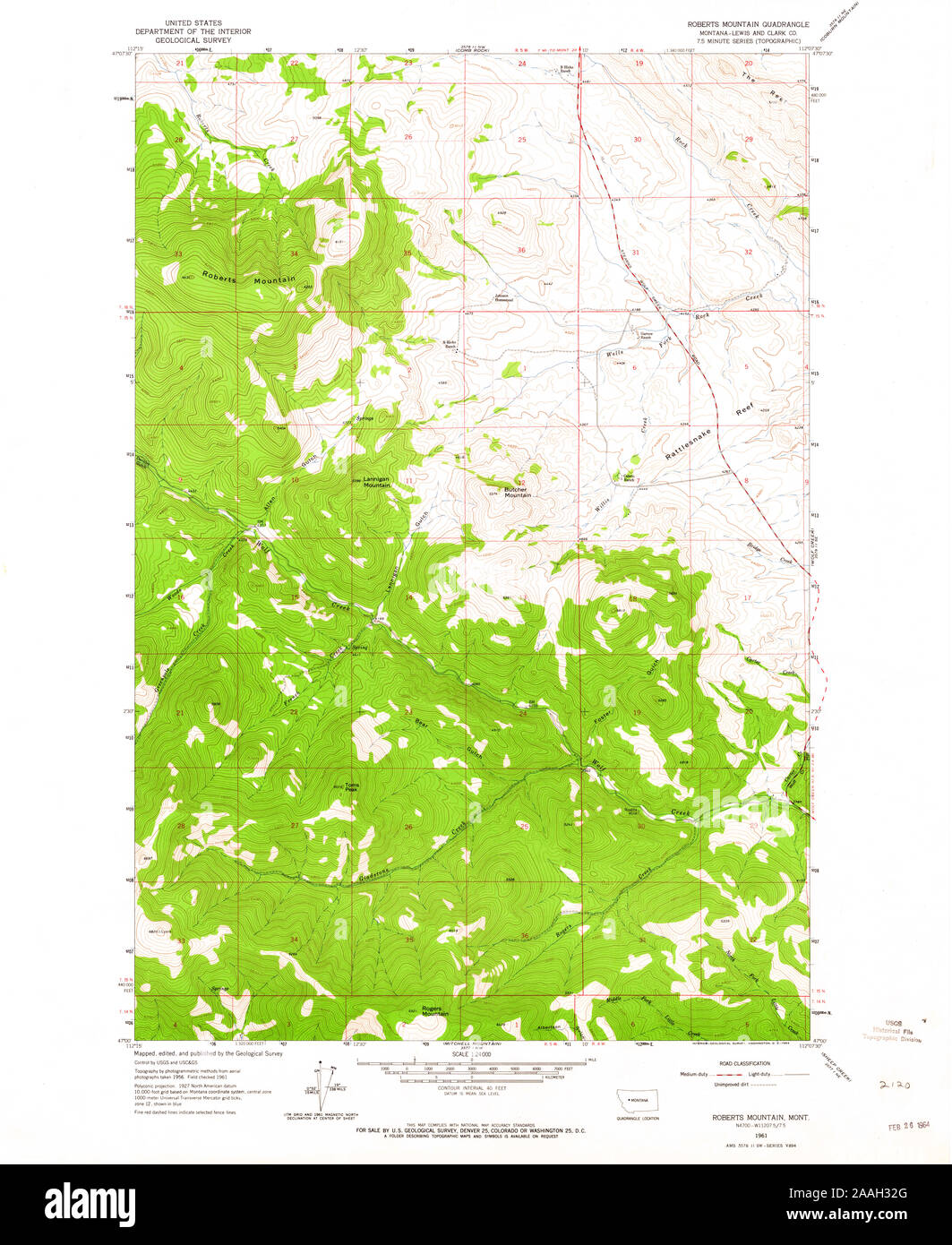 Map of roberts montana hires stock photography and images Alamy