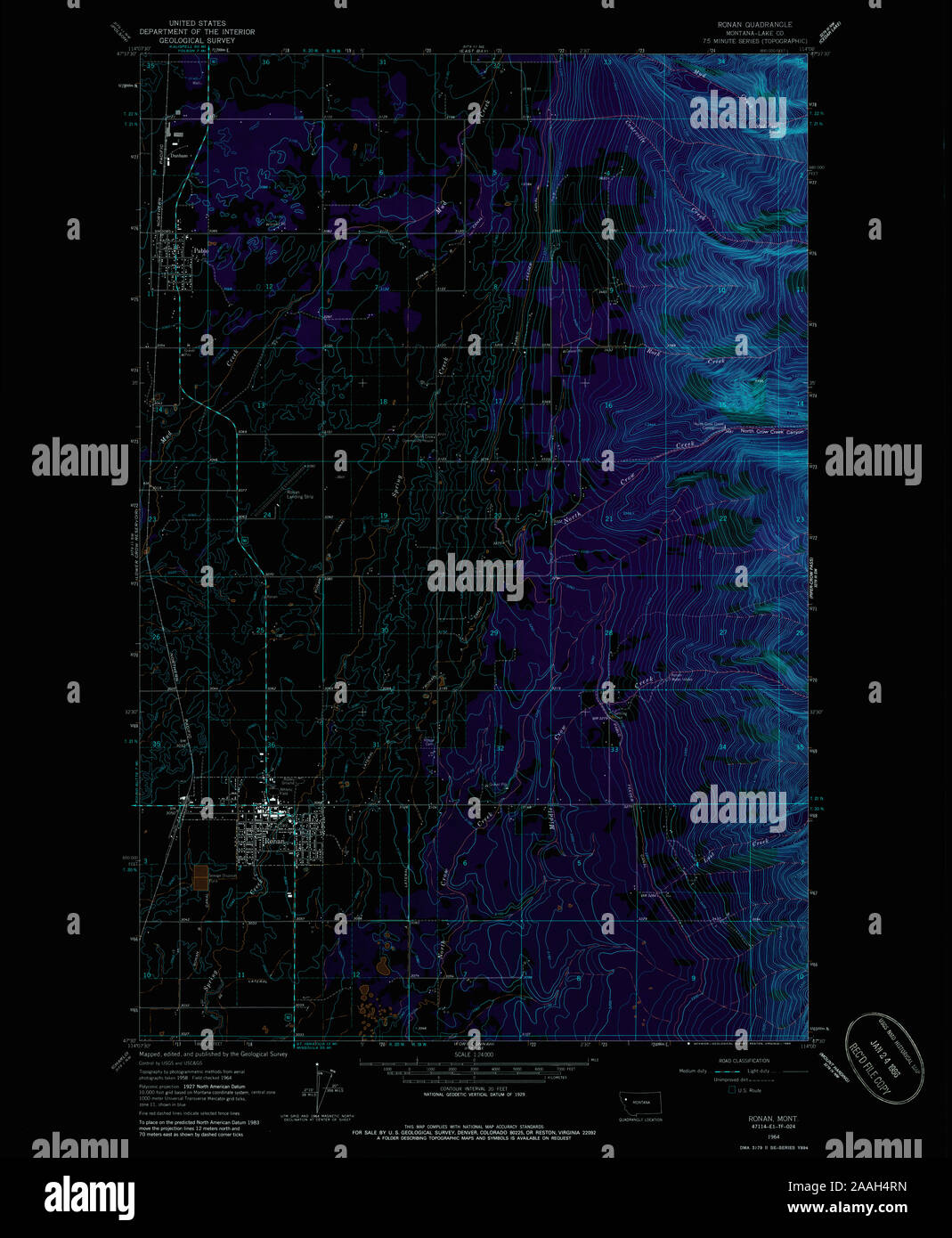 Map of ronan montana hires stock photography and images Alamy