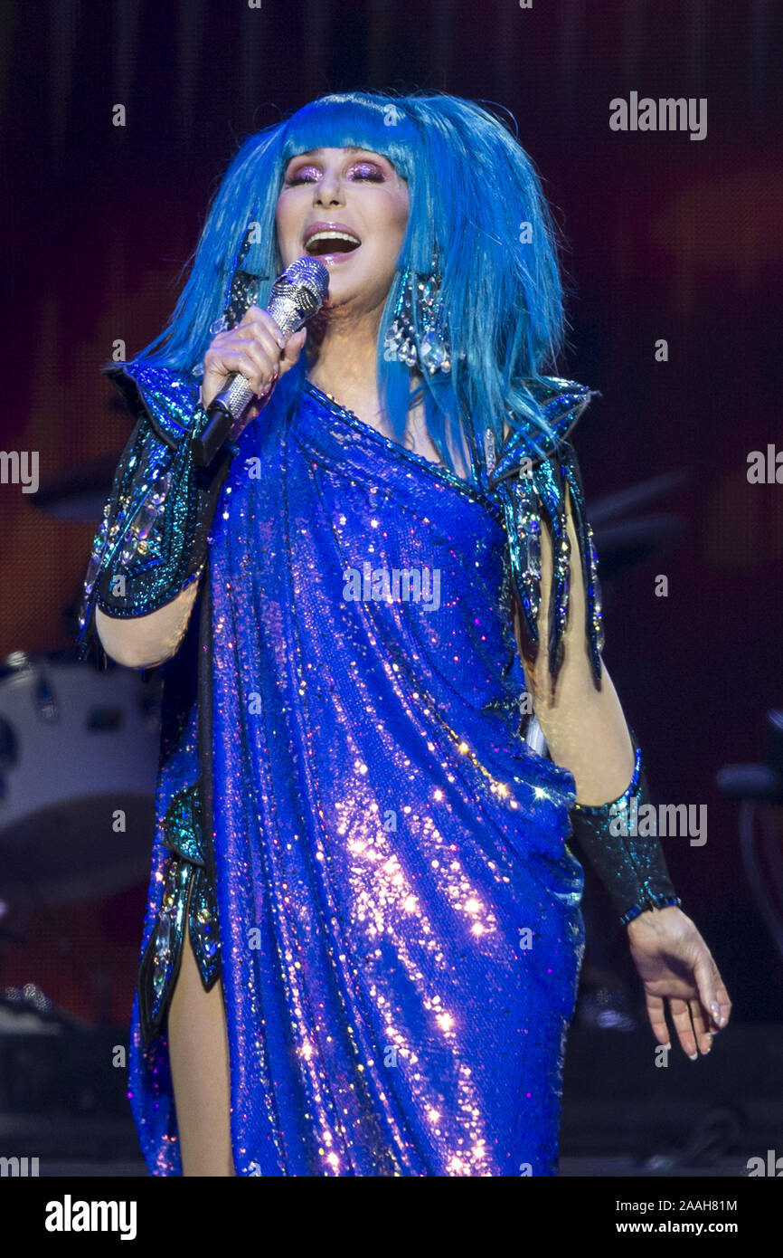 London England Cher Real Name Cherilyn Sarkisian Performs On Stage At The O2 Arena Featuring Cher Where London United Kingdom When 21 Oct 2019 Credit Neil Lupin Wenn Stock Photo Alamy