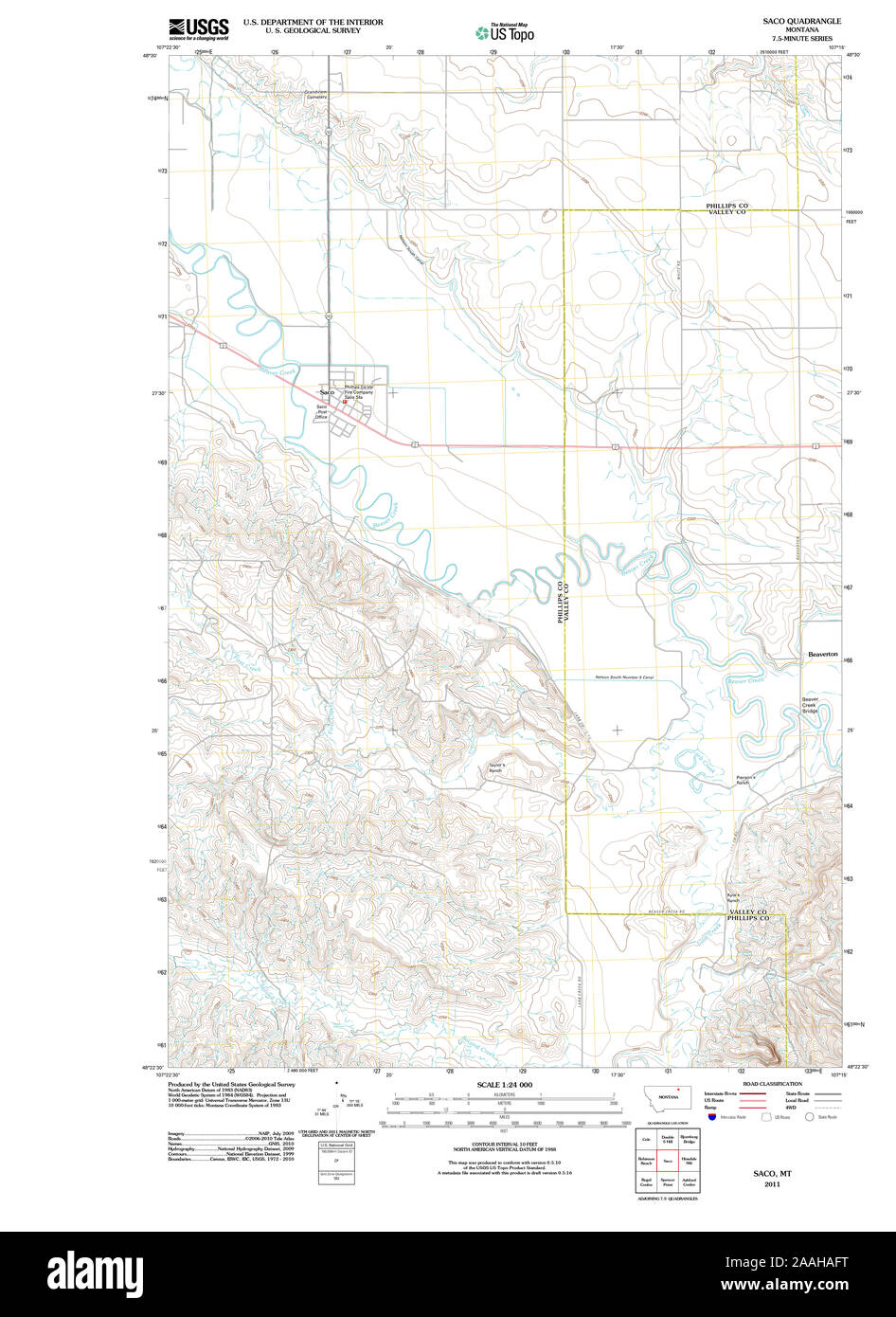 Map of saco montana hi-res stock photography and images - Alamy