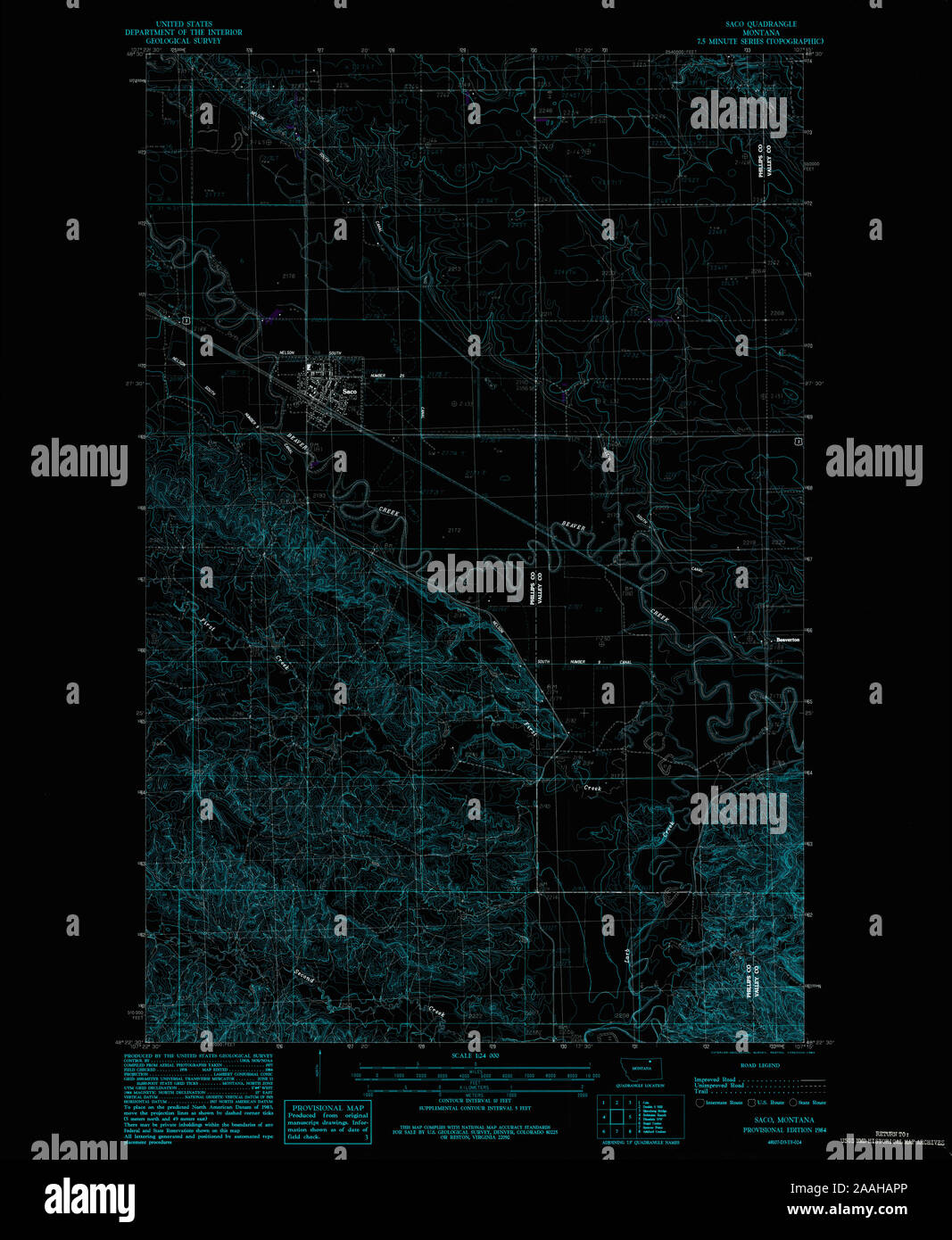 Saco montana map hires stock photography and images Alamy