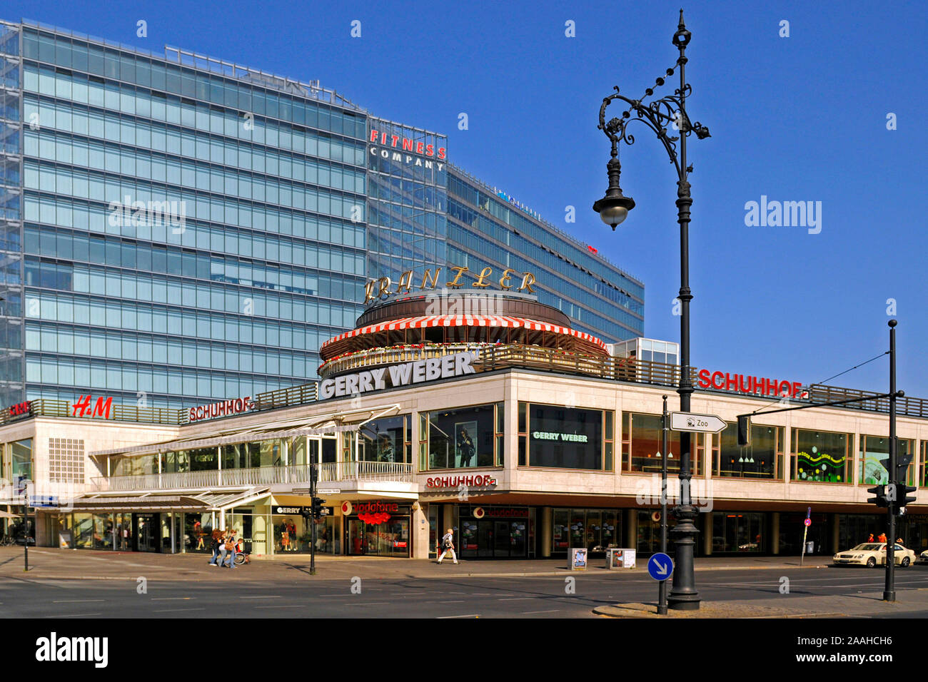 Berlin, Kurfuerstendamm mit Kranzlereck, Kaffee Kranzler Stock Photo ...