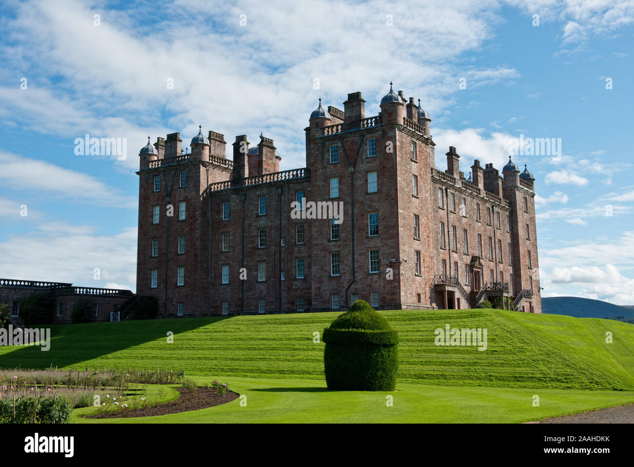 Drumlanrig Castle. Also known locally as the Pink Palace. Dumfries and Galloway, Scotland Stock Photo