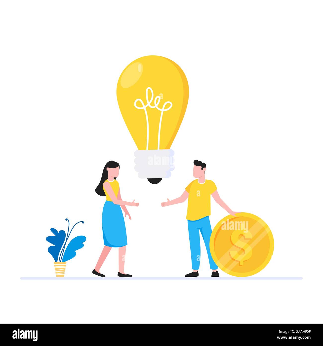 Teamwork concept with tiny people characters working together with big ...