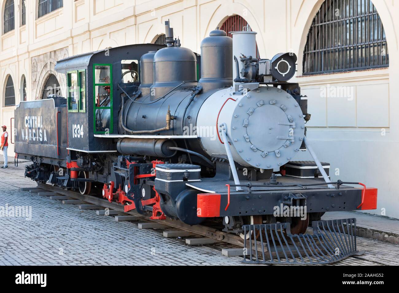 Historical steam locomotive, Havana, Cuba Stock Photo - Alamy