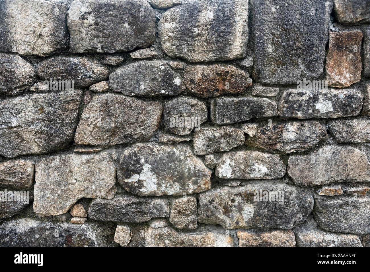 Texture of a stone wall. Old castle stone wall background. Wall made of  wild stone. Natural background Stock Photo - Alamy