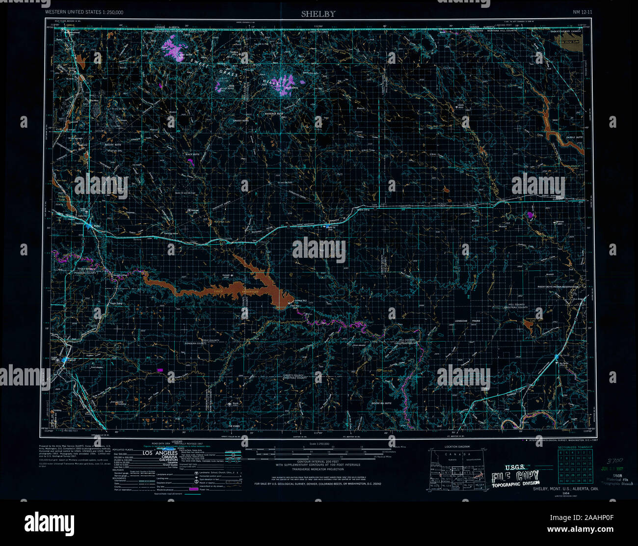 Shelby montana map hires stock photography and images Alamy