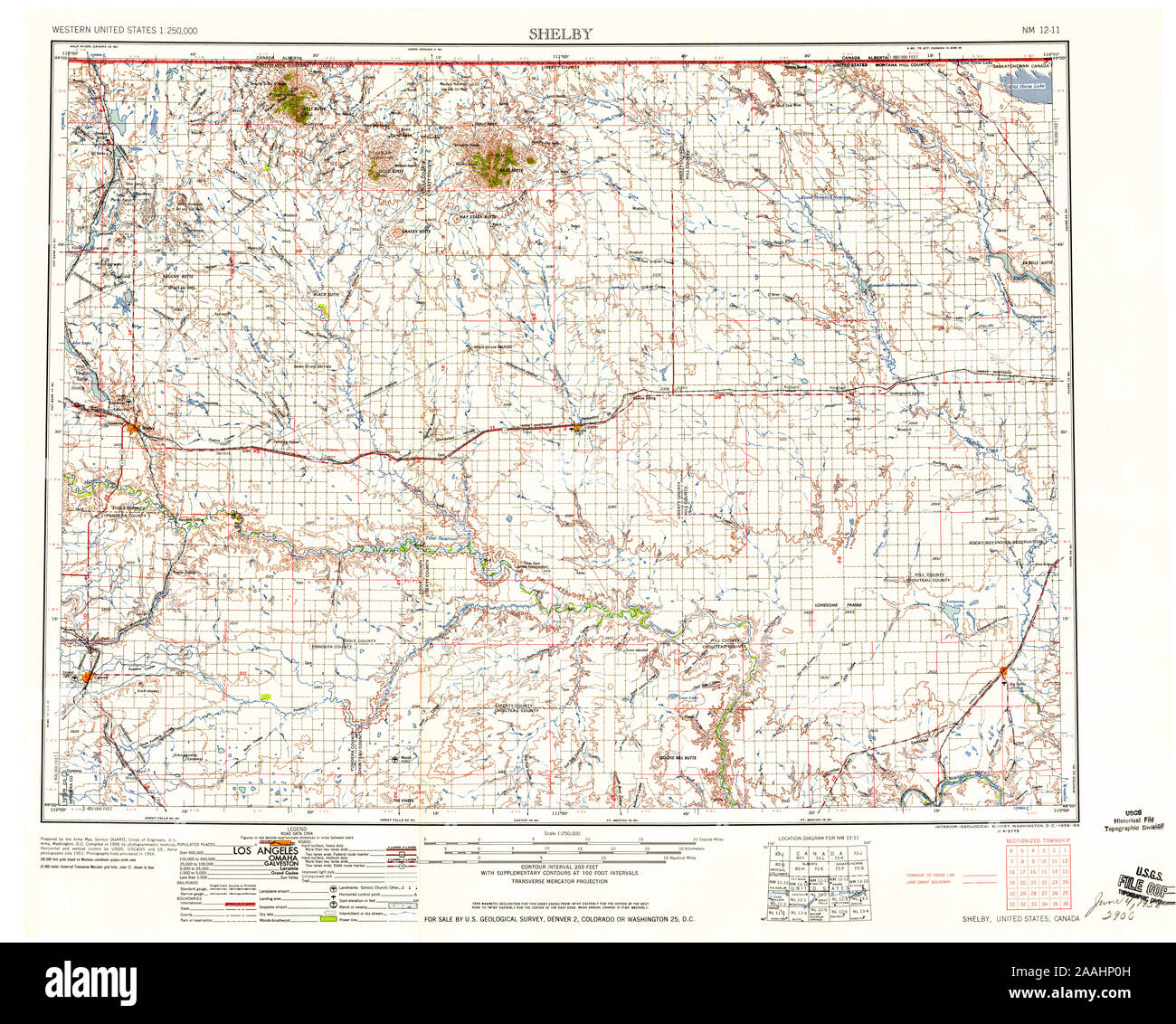 Shelby montana map hi-res stock photography and images - Alamy