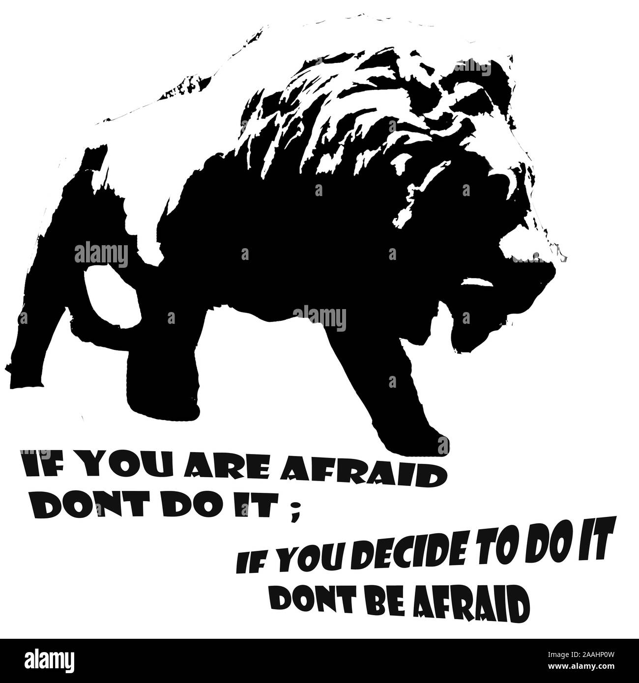 Forest king animal the lion and motivational word Stock Photo - Alamy Forest king animal the lion and motivational word Stock Photo - Alamy