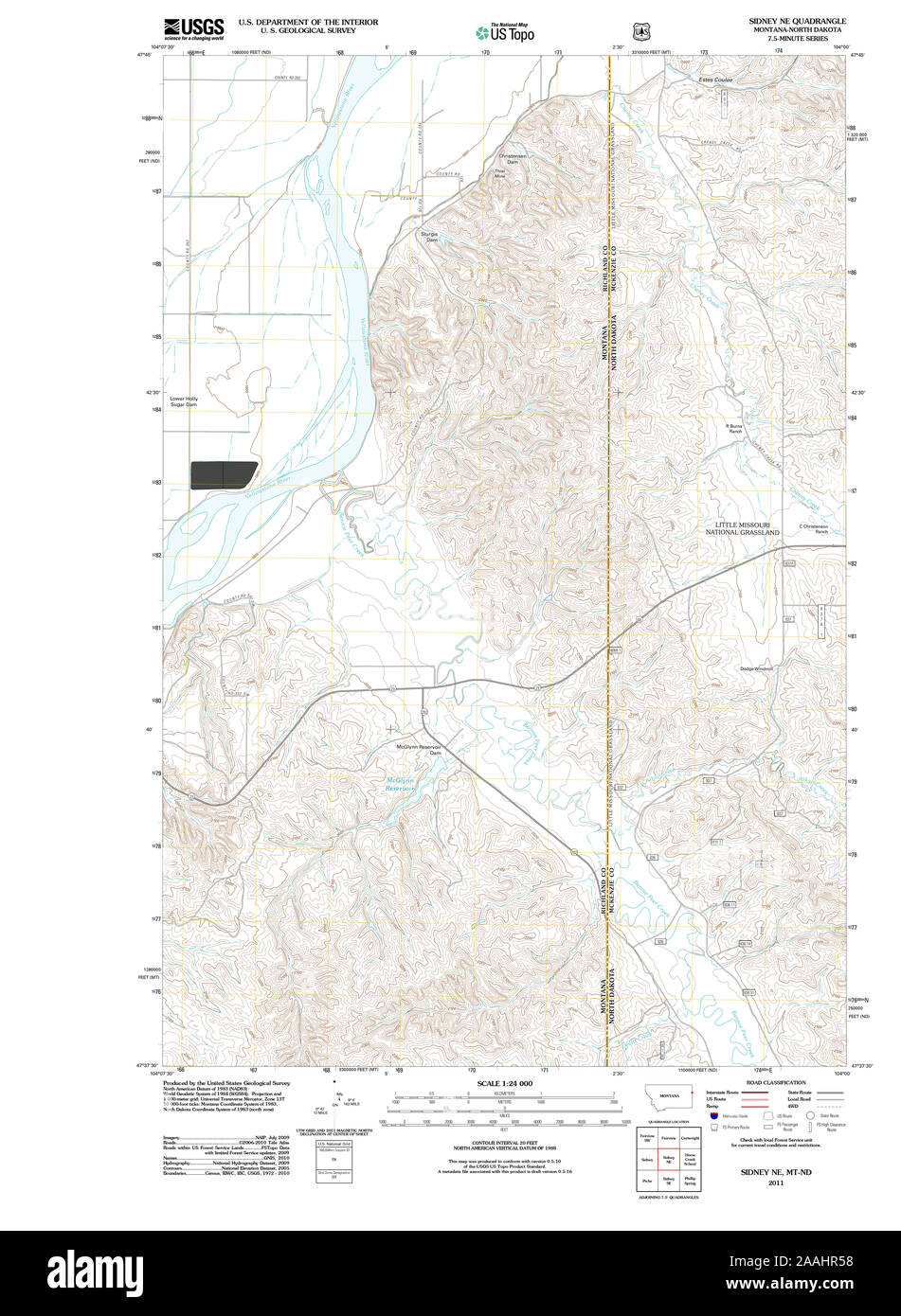 Map of sidney montana hires stock photography and images Alamy