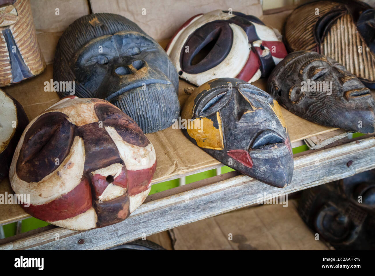Uganda traditional tribal masks hires stock photography and images Alamy