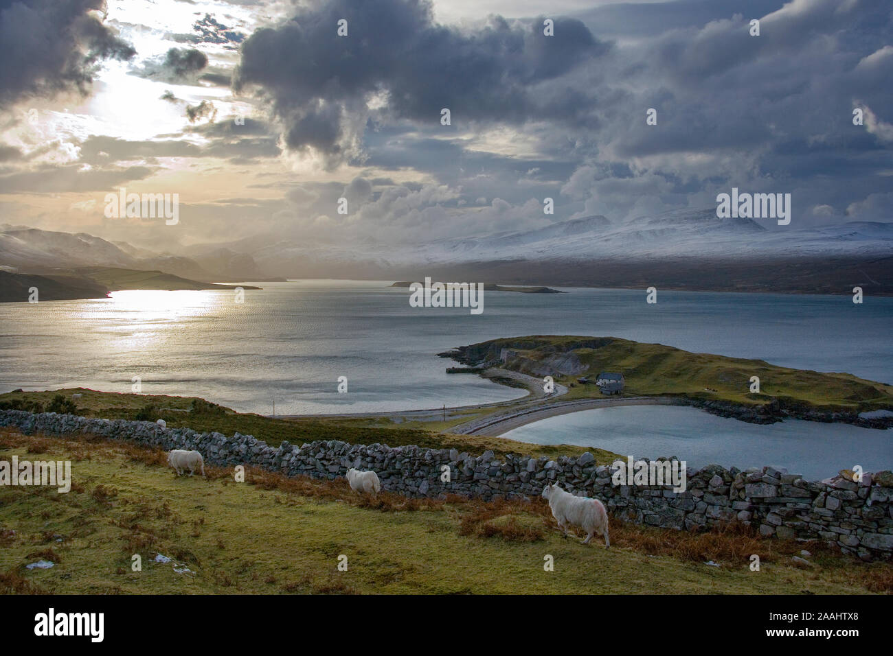 Ard Neakie Lime Kilns on the peninsula at Loch Eriboll on the north coast of  Scotland. Stock Photo