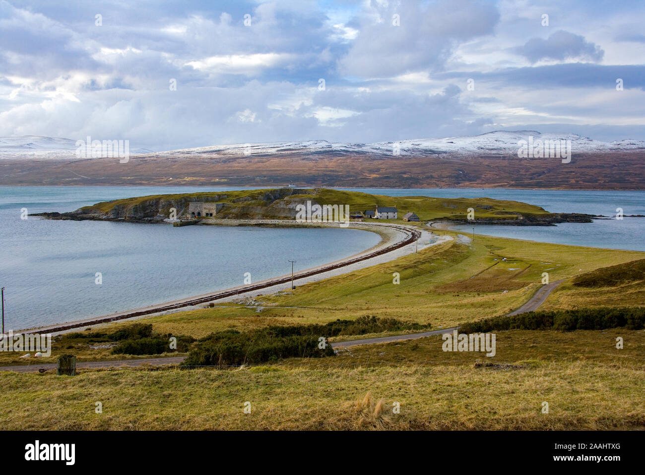 Ard Neakie Lime Kilns on the peninsula at Loch Eriboll on the north coast of  Scotland. Stock Photo
