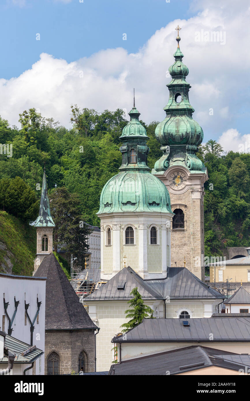 26 May 2019, Salzburg, Austria. St Peter's Abbey tower Stock Photo - Alamy