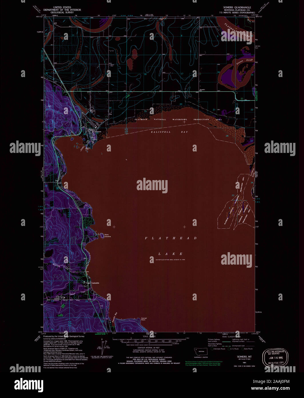 Somers montana map hires stock photography and images Alamy