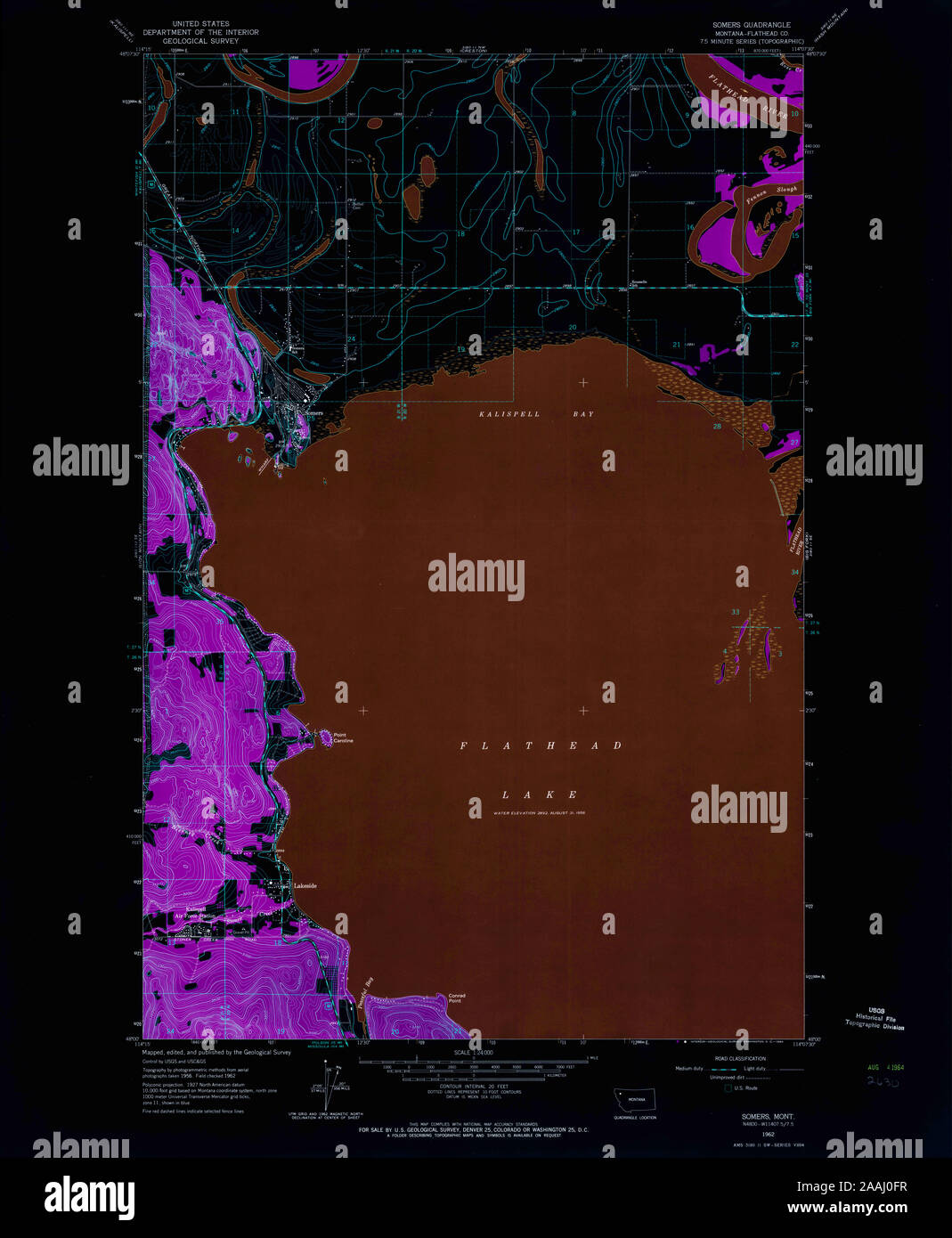 Map of somers montana hires stock photography and images Alamy