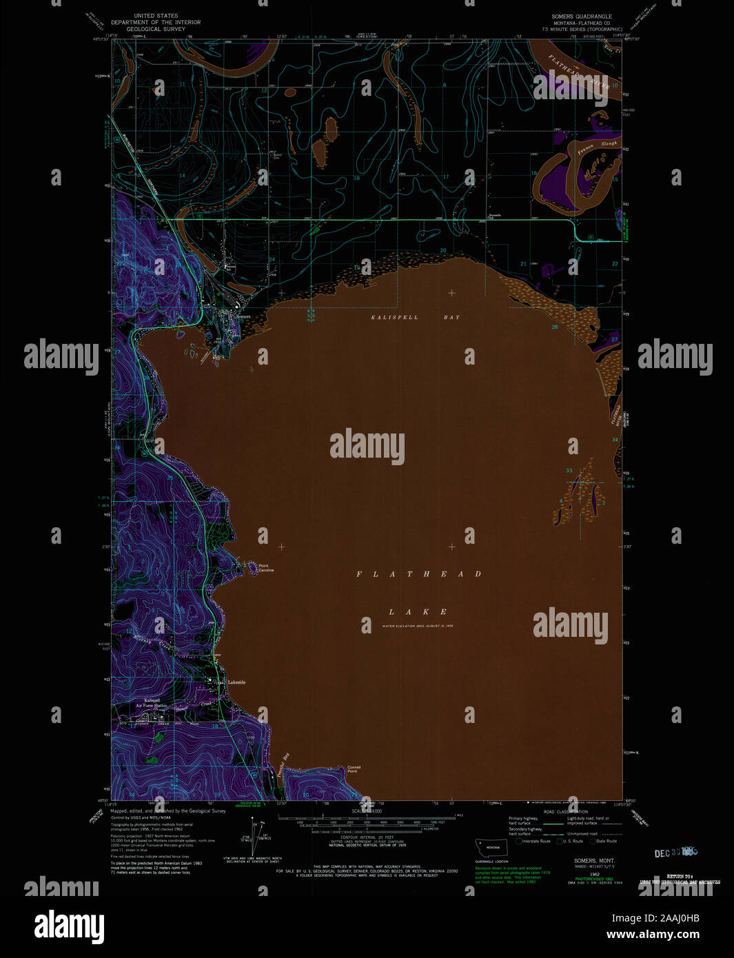 Map of somers montana hires stock photography and images Alamy