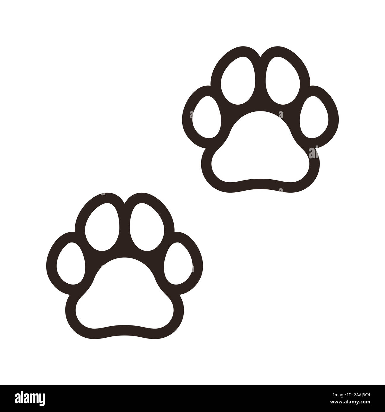 Dog Paw Print Outline dog-paw-print-outline