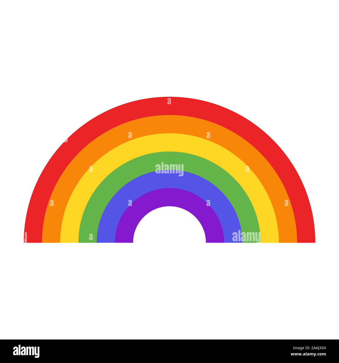 Rainbow icon isolated on white background Stock Photo - Alamy