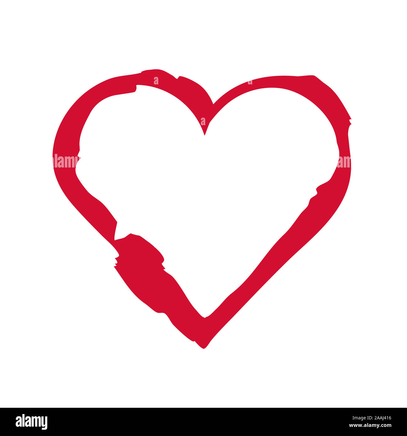 Heart isolated on white background Stock Photo - Alamy
