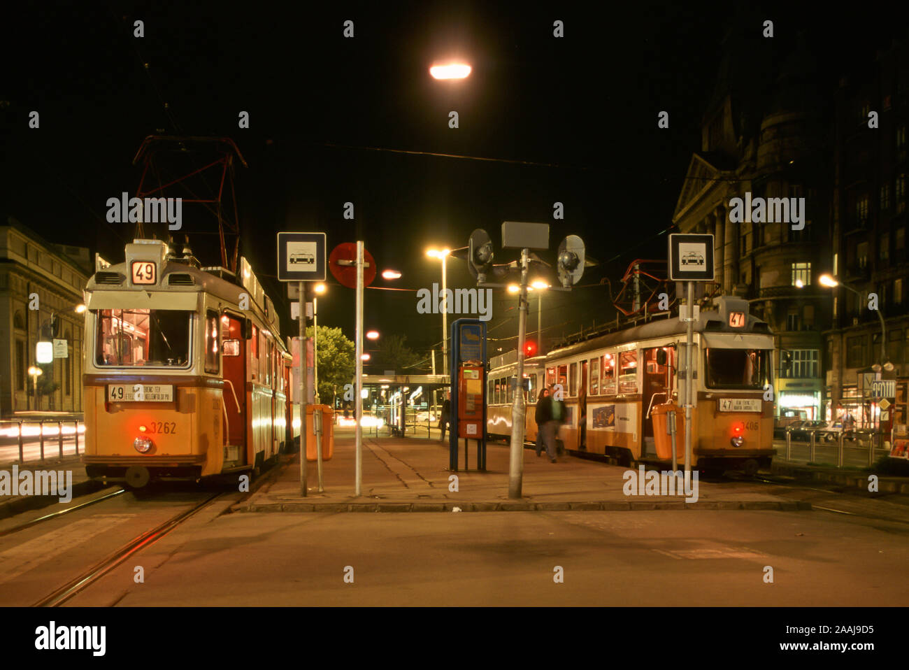 Budapest, Tramway, Straßenbahn Stock Photo Alamy
