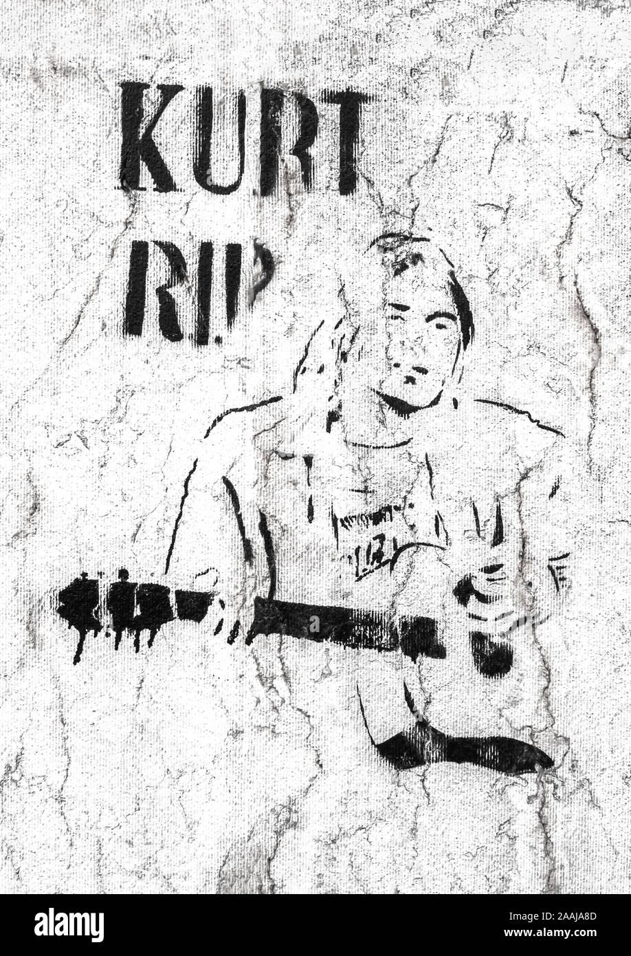 Kurt Cobain Stencil kurt-cobain-stencil