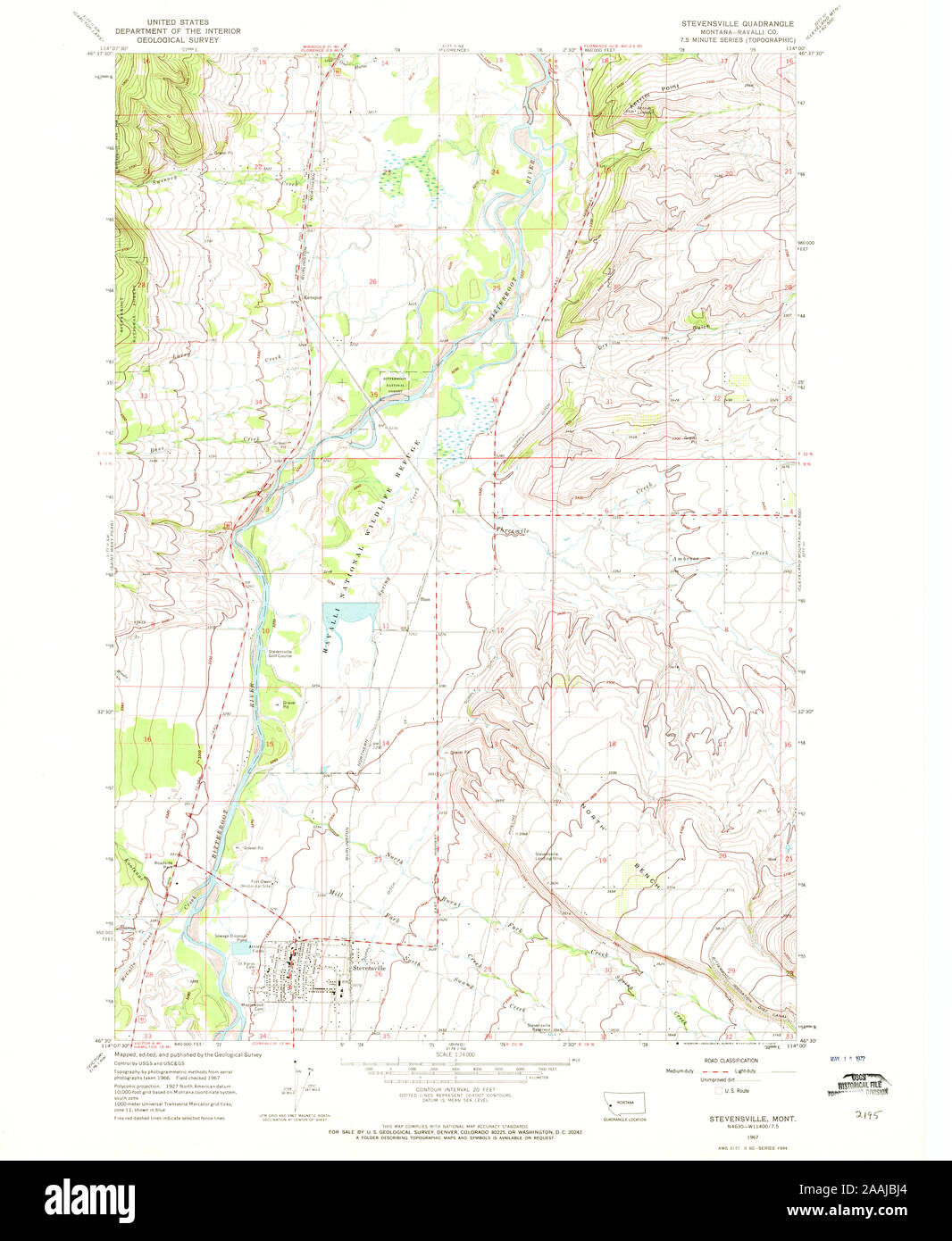 Map of stevensville montana hires stock photography and images Alamy