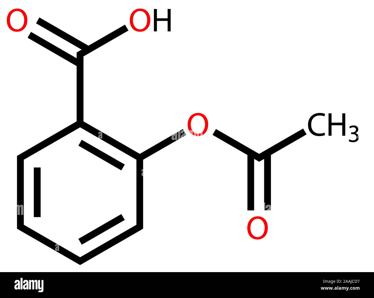 Aspirin structural formula Stock Photo Alamy