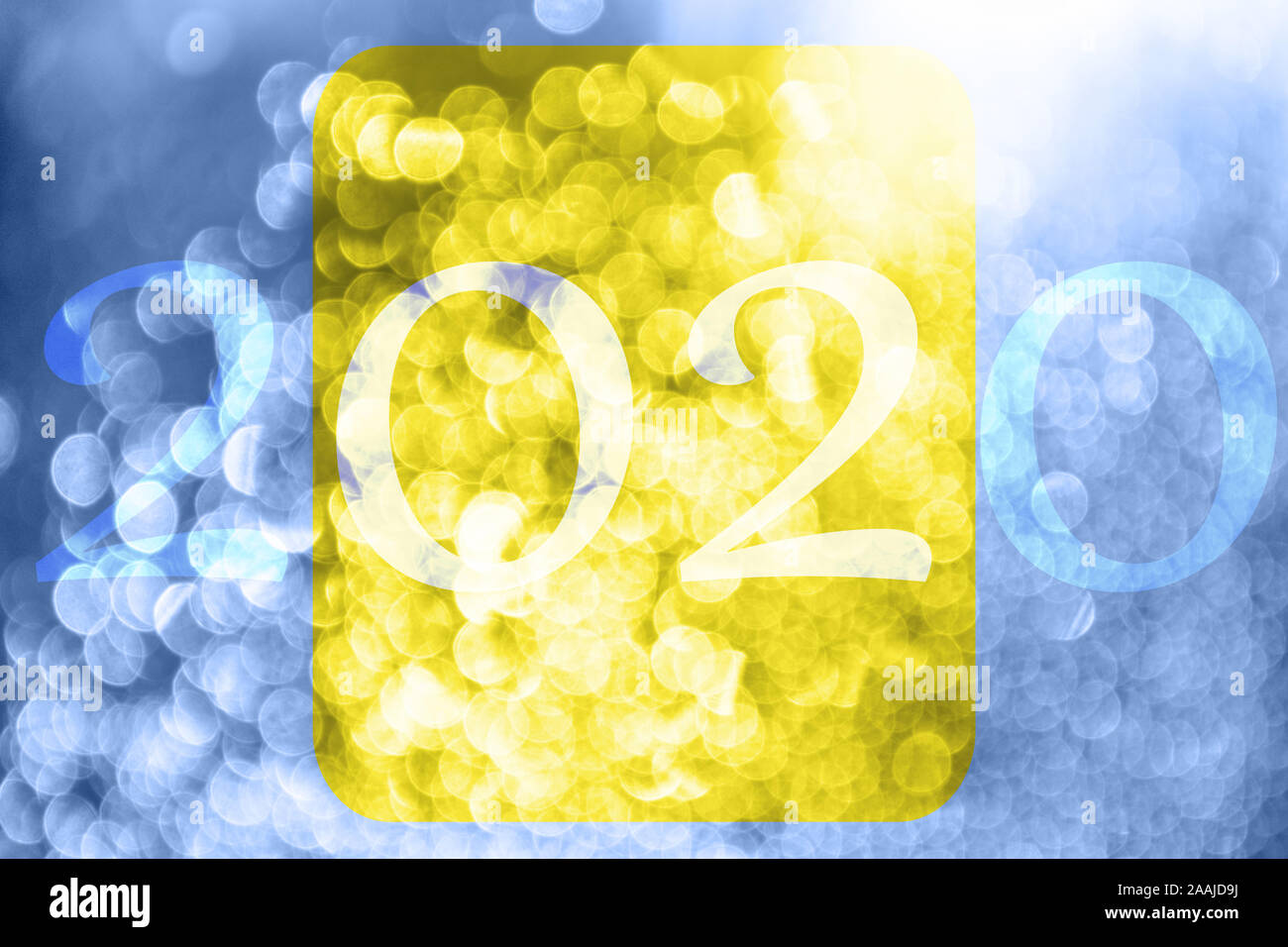 Welcome 2020 Banner With Soft Colors And Graphic Elements