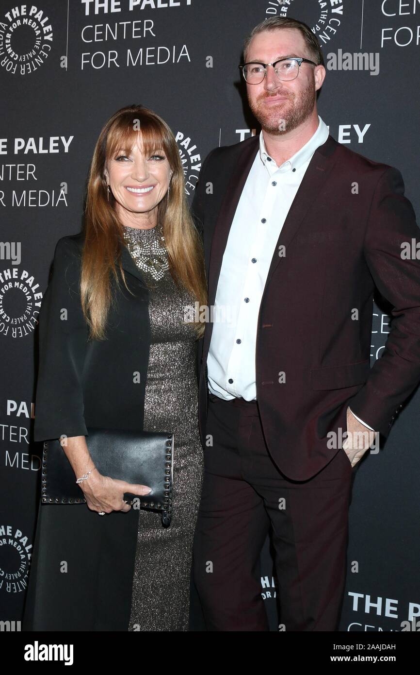 Beverly Hills, CA. 21st Nov, 2019. Jane Seymour, Sean Flynn at arrivals for The Paley Honors: A Special Tribute to Television's Comedy Legends, The Beverly Wilshire Hotel, Beverly Hills, CA November 21, 2019. Credit: Priscilla Grant/Everett Collection/Alamy Live News Stock Photo