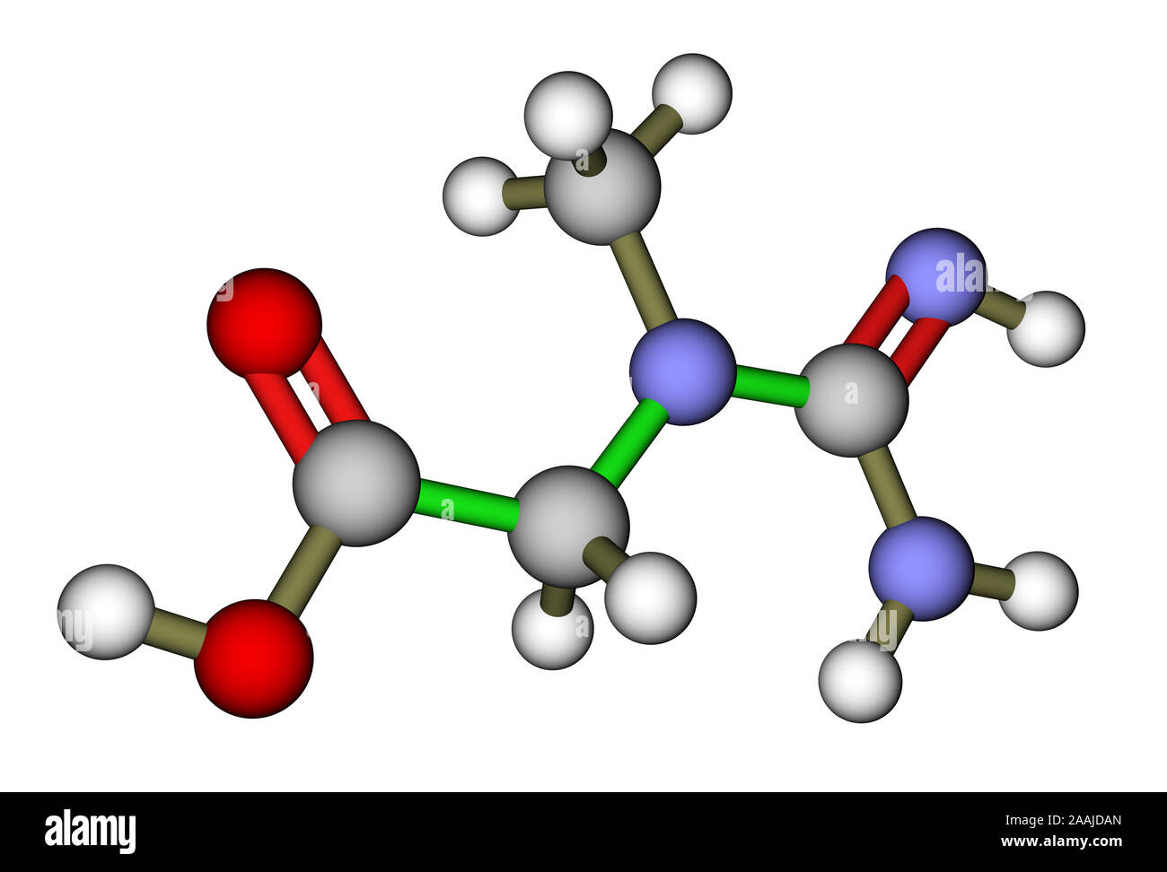 Creatine 3D molecular structure Stock Photo Alamy